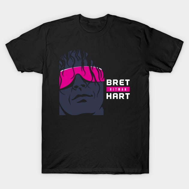 Bret Hitman Hart T-Shirt by GO WES